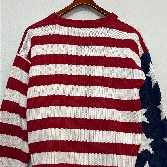 Vintage Storybook Knits Patriotic Cardigan Sweater - Picture 9 of 14